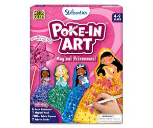 Skillmatics Poke-in Art - Magical Princesses, Mess-Free Fun for Kids, DIY Sewing Craft Kits, Creative Activity, Gifts for Girls & Boys Ages 4, 5, 6, 7, 8, 9