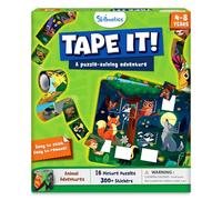 Skillmatics Puzzle Activity - Tape It Animal Sticker Puzzles, 300+ Easy-Tear Stickers, Reusable Art & Craft Kit, Educational Fine Motor Skills & Travel Toy, Mess for Kids Ages 4, 5, 6, 7, 8