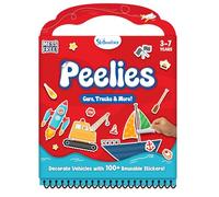 Skillmatics Reusable Sticker Activity Book - Peelies, 100+ Reusable Stickers, 6 Pictures, Mess-Free Fun for Kids, Creative Play & Travel Toy, Gifts for Boys & Girls Ages 3, 4, 5, 6, 7