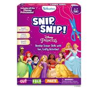 Skillmatics Scissor Skills Activity Book - Snip Snip Disney Princess, Preschool Cutting & Creative Activities, Felt Craft Kit, Fine Motor Skills, Gifts for Ages 3, 4, 5, 6, 7