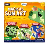 Skillmatics Sun Paper Art Kit - STEM Craft Kit for Kids with Decorative Paper, Stencils & Markers, Create with Sunlight, Mess-Free, Indoor Fun, Gifts for Ages 4, 5, 6, 7, 8, 9, 10, 11, 12