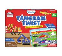 Skillmatics Tangram Sticker Puzzles - Educational Activity with 150+ Foam Tangram Stickers, Brain Teasers, Toys & Games for Boys & Girls Ages 4, 5, 6, 7