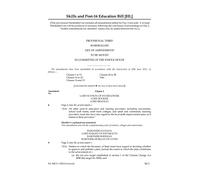 Skills and Post-16 Education Bill Provisional Third Marshalled List of Amendments to be moved in Committee of the Whole House (House of Lords) HLB 5 III (Provisional)
