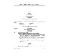 Skills and Post-16 Education Bill Revised Third Marshalled List of Amendments to be moved in Committee of the Whole House (House of Lords) HLB 5 III Rev