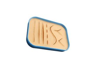 Skills Lab Suture Practice Skin Model, Silicone 15 X 11 Cm Practice Tool for Teaching, Suturing and Knot Tying Use Suturing Trainer Needle Board Nursing Training Study Model Classroom Demo Knot Drill