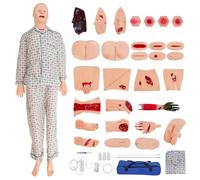 Skillssist Life-Size Full Body Medical Training Mannequin - Nursing Skills Manikin for Patient Care, Multifunctional Male-Female Human Anatomy Model, Nurse Training Dummy for Medical Education
