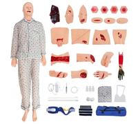 Skillssist Life-Size Full Body Medical Training Mannequin, Nursing Skills Manikin for Patient Care, Multifunctional Male-Female Human Anatomy Model, Nurse Training Dummy for Medical Education