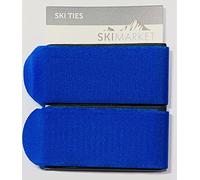 SkiMarket Ski Ties - Jumbo Pair of Ski Foam Backed Ties (Blue)