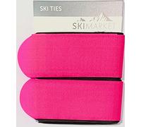 SkiMarket Ski Ties - Jumbo Pair Of Ski Ties 7 Amazing Colours (Pink)