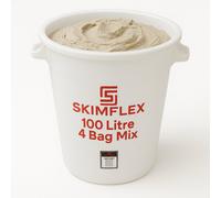 Skimflex 100L Mixing Bucket Heavy Duty Plastic Builders Tub For Plaster Cement Mortar And Concrete