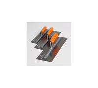 Skimflex 3 Piece Stainless Steel Plastering Trowel Set 13", 14" & 16"