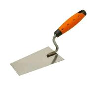 Skimflex Bucket Trowel - Professional Gauging Trowel for Plastering, Tiling & Rendering, Durable Stainless Steel Blade, Soft Rubber Grip