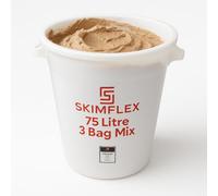 Skimflex Mixing Bucket 75L - Heavy Duty Plastic Builders Bucket for Cement, Mortar, Plaster | 3 Bag Capacity | Tough Trade Site Tub for Skimming & DIY