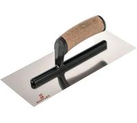 Skimflex Plastering Trowel 11" Stainless Steel Finishing Tool With Cork Handle For Plaster, Render & Cement