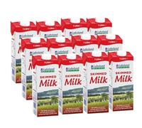 Skimmed 12 x 1L Lakeland Milk | Cartons | Long Life | Ambient Storage