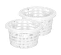 Skimmer Basket, Swimming Pool Skimmer Replacement Basket Effective Cleaning Filter Basket for In-Ground and Above Ground Pools (2pcs)