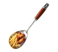 Skimmer for Cooking - Oval Draining Holes Heavy-Duty Tool - Deep Frying Kitchen Skimmer | for Home Cooks Enthusiasts Fried Chicken French Fries Dumplings Wontons