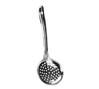 Skimmer Slotted Spoon Stainless Steel Strainer Ladle Perforated Spoon Slotted Deep Fat Fryer Frying Cooking Serving Spoon Oil Skimmer Boondhi Spoon Utensil Long Handle (36.5cm x 12.6cm)