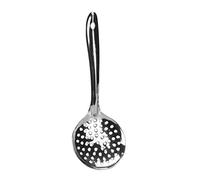 Skimmer Slotted Spoon Stainless Steel Strainer Ladle Perforated Spoon Slotted Deep Fat Fryer Frying Cooking Serving Spoon Oil Skimmer Boondhi Spoon Kitchen Utensil Tool Long Handle (29.5cm x 10.8cm)