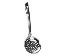 Skimmer Slotted Spoon Stainless Steel Strainer Ladle Perforated Spoon Slotted Deep Fat Fryer Frying Cooking Serving Spoon Oil Skimmer Boondhi Spoon Kitchen Long Handle (40cm x 13.8cm)
