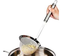 Skimmer Spoon - 3.9 x 3.9 x 12.2inch Stainless Steel Mesh Strainer | Stainless Steel Hot Pot Skimmer with Handle | Metal Mesh Strainer Professional Kitchen Cooking Skimmers