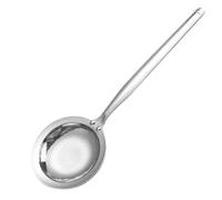 Skimmer Spoon - Quality Stainless Steel with Long Handle 38 cm, Fine Mesh Strainer for Kitchen | for Cooking Broths Fryer Sauces Frying Food Jars Bowls Foaming