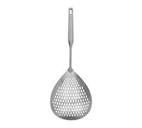Skimmer Spoon, Skimmer Spoon Stainless Steel Long Handle Strainer Pasta Strainer with Handle for Home Kitchen Utensils (Silver)