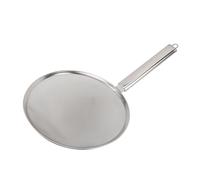 Skimmer Spoon Stainless Steel Fine Mesh Heat Resistant Anti Slip Handle Highly Efficient Food Strainer for Frying Cooking Soup Draining Oil 304 Stainless Steel 27cm (30cm / 11.8in)