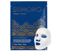 Skimono Anti-Ageing Collagen Face Mask (1 Pack) Bio-Cellulose Collagen Sheet Face Mask, Powerful Hydrating Sheet Mask with Oat & Grapeseed