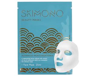 Skimono Hydration Boost Korean Face Mask (1 Pack)- Bio-Cellulose Sheet Mask with Hyaluronic Acid for Glass Skin, Luxury Korean Skincare Inspired Mask
