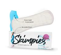 Skimpies The Original Leggings Liner™ | Get the Commando Look with No Leaks, Stains, Odors, or UTIs | Liner for Pants, Bottoms, Jeans, and Leggings (12 Count, Pack of 1) White