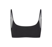 Skims Everyday Stretch-cotton Scoop Bralette - Black - L (UK16-18)