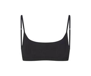 Skims Everyday Stretch-cotton Scoop Bralette - Black - L (UK16-18)