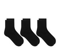 SKIMS Men's Quarter Crew Sock - 3 Pack Onyx