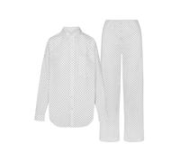 Skims Oversized Cotton-poplin Sleep set - Black And White - S (UK8-10)