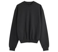 SKIMS Women's Cotton Fleece Classic Crew Sweatshirt Onyx