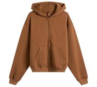 SKIMS Women's Cotton Fleece Classic Zip Up Hoodie Bison