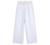 SKIMS Women's Cotton Fleece Exposed Boxer Wide Leg Pants Light Heather Grey