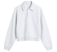 SKIMS Women's Cotton Fleece Long Sleeve Henley Sweat Light Heather Grey XS