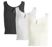 SKIMS Women's Cotton Rib Bundle Tank Bone Multi