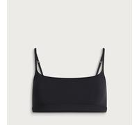 SKIMS Women's Everyday Cotton Scoop Bralette Onyx Medium