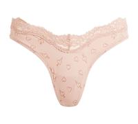 SKIMS Women's Fits Everybody Lace Dipped Thong Mica Sketched Hearts XL