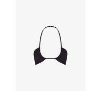 Skims Womens Onyx Signature Swim Halter-neck Stretch Recycled-nylon Bikini Top M