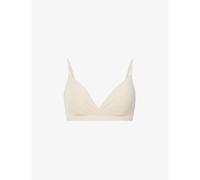 Skims Womens Sand Fits Everybody Triangle Stretch-woven Bra S