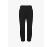 Skims Womens Skims Elasticated-Waist Fleece Jogging Bottoms Onyx L