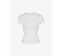 Skims Womens Skims Short-Sleeved Slim-Fit Stretch-Cotton T-Shirt Marble 3XL