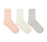 SKIMS Women's Textured Sock 3-Pack Marble Primrose Multi Small