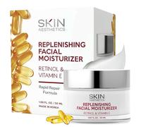 Skin Aesthetics Retinol & Vitamin E Daily Face Moisturiser - Repairs & Moisturizes, Reduces Wrinkles & Smooths, Anti-Aging Day Cream, Cruelty Free Korean Skincare For All Skin Types - 1.69 ml