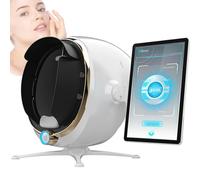 Skin Analysis Machine Professional Facial 13.3/21.5 inches Scanner for Pores, Acne, Hydration, with Cloud Storage for Estheticians Spas, 8-Spectrum Imaging, Multi-Language(White,13.3 in)