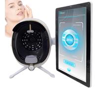Skin Analysis Machine Professional Facial 13.3/21.5 inches Scanner for Pores, Acne, Hydration, with Cloud Storage for Estheticians Spas, 8-Spectrum Imaging, Multi-Language(White,21.5 in)